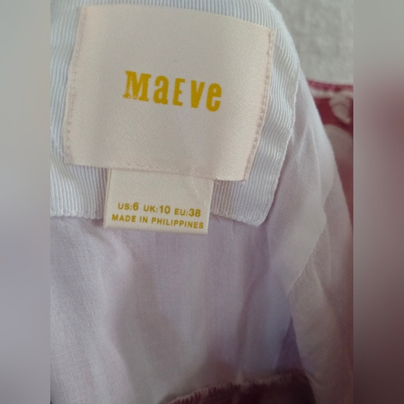 Maeve Striped Pink Midi Dress - Picture 6 of 7